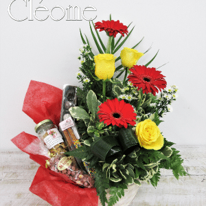 Panier fleurs et gourmandises 006
