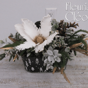 centre de table en fleurs de soie