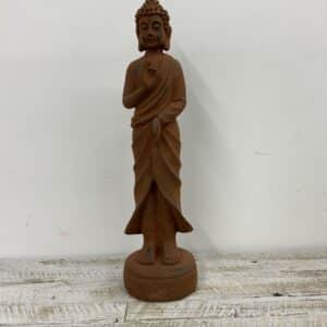 Figurine bouddha brun