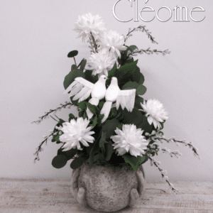 Fleurs de soie ''colombes amoureuses''