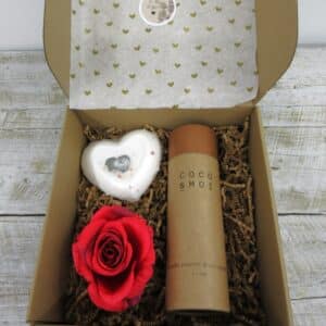 Coffret Cadeau ‘’amoureuse des bombes de bain ‘’ (Fleur rouge)