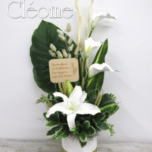 Fleurs de soie - Calla blanc