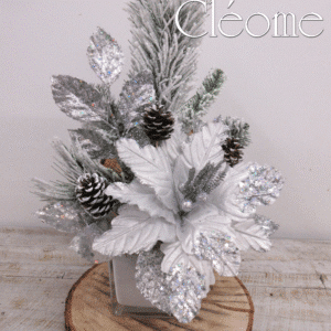 Arrangement des fêtes tout blanc