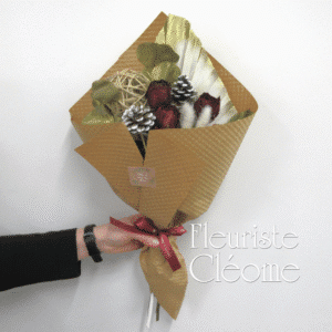 Kraft & Nature : Bouquet Vert-Rouge