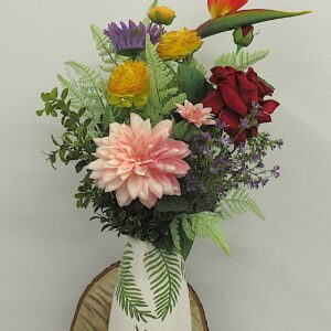 Bouquet de fleurs de soie Le Vintage Coloré