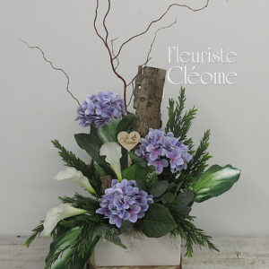 Douceur Mauve – Fleurs de Soie et Message d’Amour